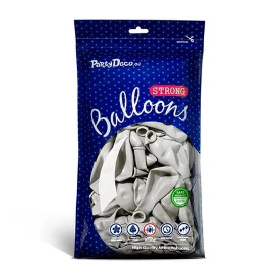 Perlamutra balonu iepakojums, gaiši sudraba krāsa